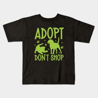 Adopt and don't shop - Animal shelter worker Kids T-Shirt